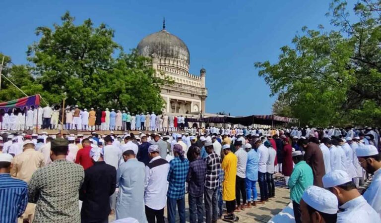 Muslims across Telangana celebrate Eid with prayers