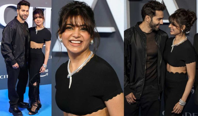 Samantha and Varun Dhawan at the premiere of ‘The Castle’ in London