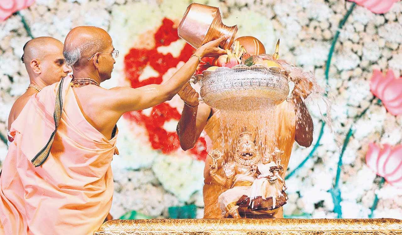 Hyderabad: Sri Narasimha Jayanti celebrated at Hare Krishna Golden