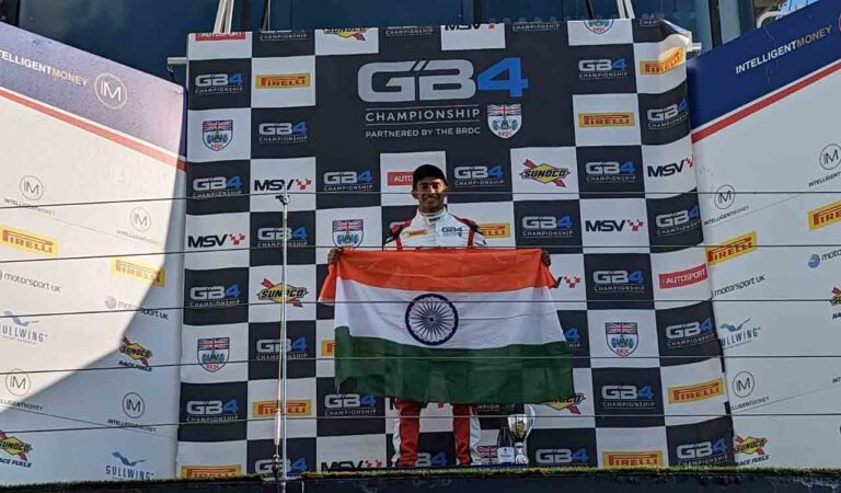Ruhaan Alva scores first podium at British GB4 Championship