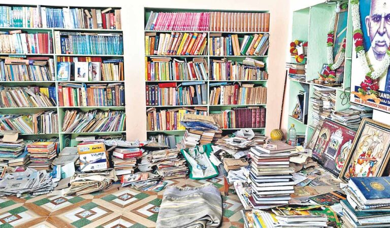 Retired teacher turns his home into a library in Vemulawada