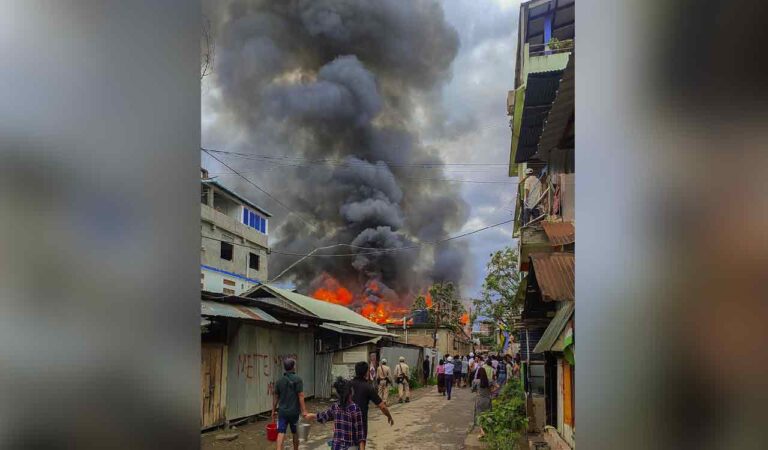 Manipur violence: Two injured as rioters clash with security forces in Imphal