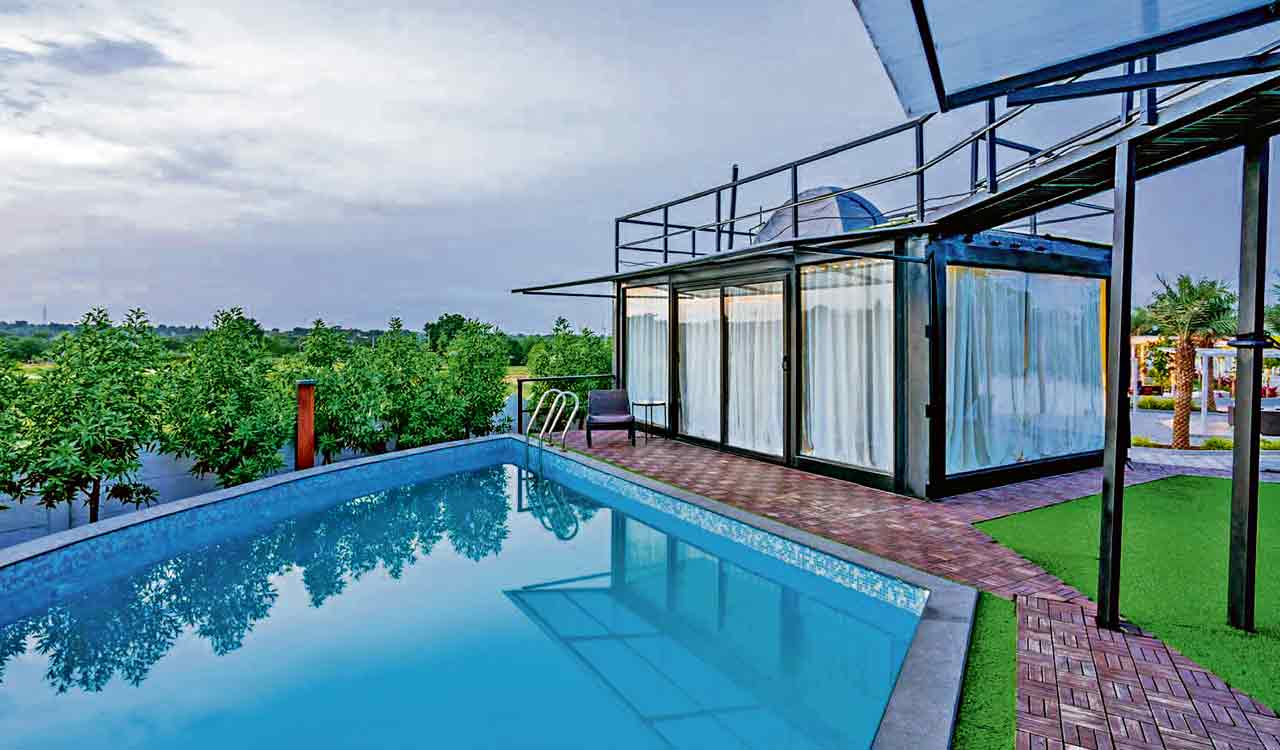 Minimalism meets luxury in these shipping container homes in Hyderabad