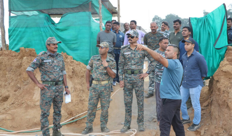 Kothagudem SP Rohith Raju visits Chennapuram and Dharmaram CRPF camps-Telangana Today