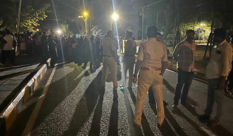 Three injured as clashes erupt between student organisations during protest at EFLU-Telangana Today