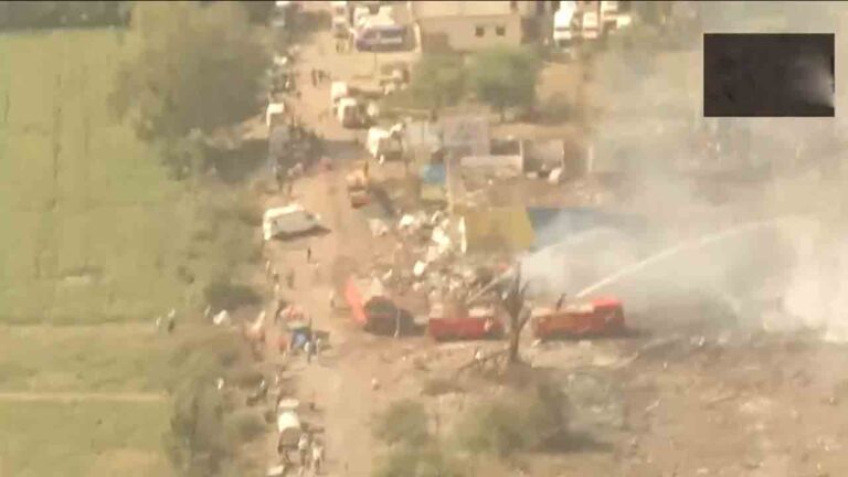 Fire accident | పటాకుల ఫ్యాక్టరీలో పేలుడు ఘటన.. ఆరుకు చేరిన మృతుల సంఖ్య.. Video-Namasthe Telangana