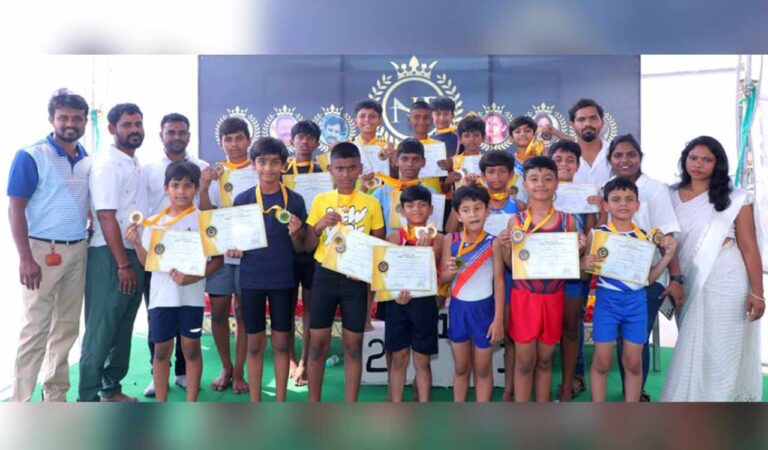 Nandan bags gold in Twin City Artistic Gymnastic Competition-Telangana Today