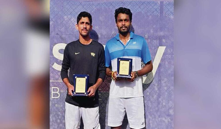 Sai Karteek pair finishes runner-up at World Tour Tennis 25K ITF Futures-Telangana Today